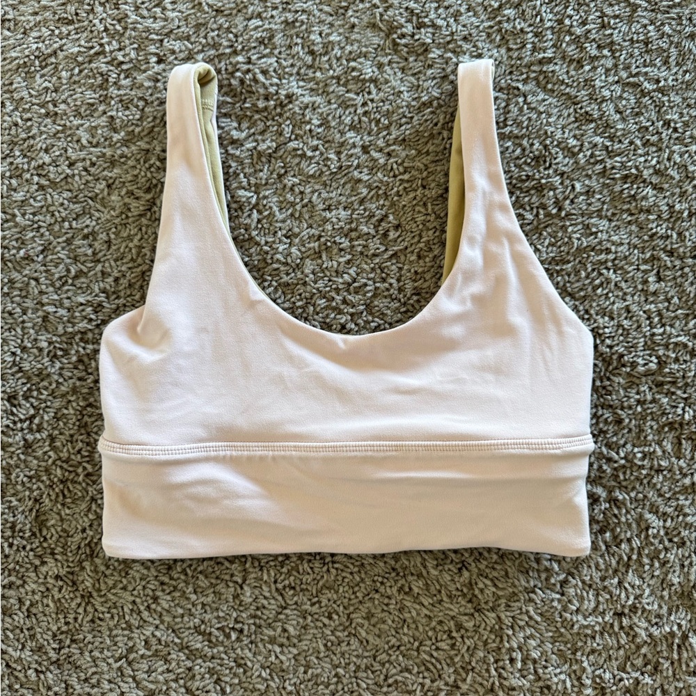 NWOT Lululemon Reversible Align Bra | Size: 4 | Colors: Light pink and cream